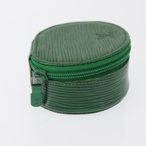 LOUIS VUITTON Epi Ecrin Bijou 8 Jewelry Box Green M48224 LV Auth BA9629