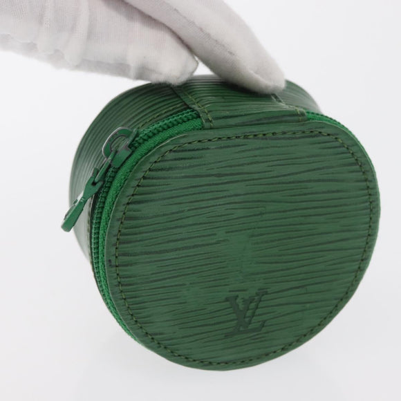 LOUIS VUITTON Epi Ecrin Bijou 8 Sieradendoos Groen M48224 LV Auth BA9629
