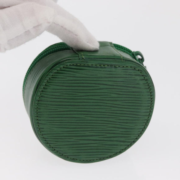 LOUIS VUITTON Epi Ecrin Bijou 8 Sieradendoos Groen M48224 LV Auth BA9629