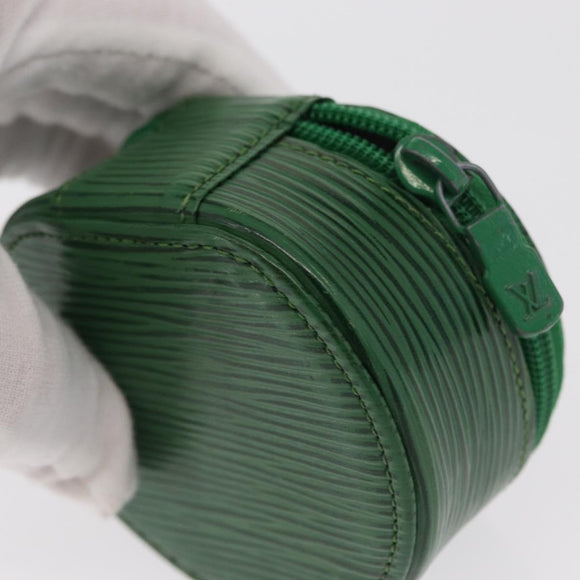 LOUIS VUITTON Epi Ecrin Bijou 8 Jewelry Box Green M48224 LV Auth BA9629