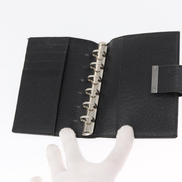 BVLGARI Gucci Louis Vuitton GG Canvas Wallet Leather 3 Set Black Auth BA9633