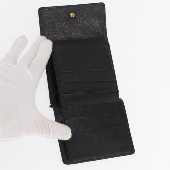 BVLGARI Gucci Louis Vuitton GG Canvas Wallet Leather 3 Set Black Auth BA9633