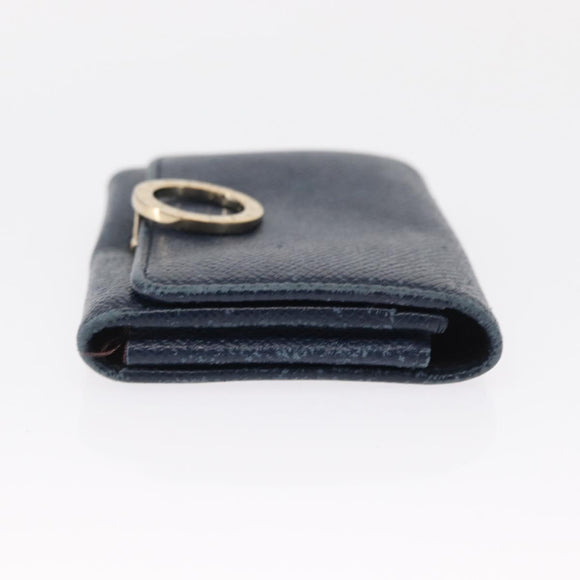 BVLGARI Gucci Louis Vuitton GG Canvas Wallet Leather 3 Set Black Auth BA9633