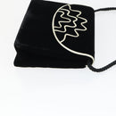 GIVENCHY Loewe Shoulder Bag Suede Velour Leather 3 Set Black Beige Auth BA9635-11