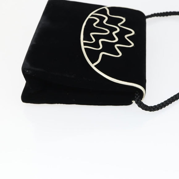 GIVENCHY Loewe Shoulder Bag Suede Velour Leather 3 Set Black Beige Auth BA9635