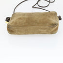 GIVENCHY Loewe Shoulder Bag Suede Velour Leather 3 Set Black Beige Auth BA9635-21