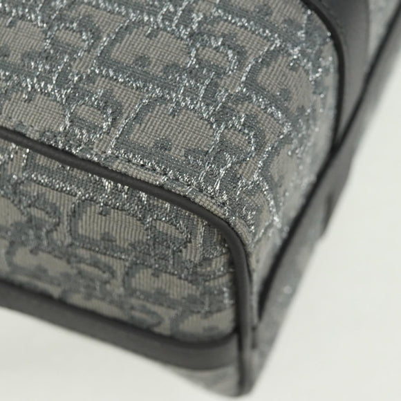 Christian Dior Trotter Canvas Rango 26 Hand Bag 2way Gray Silver Auth BA9637SM