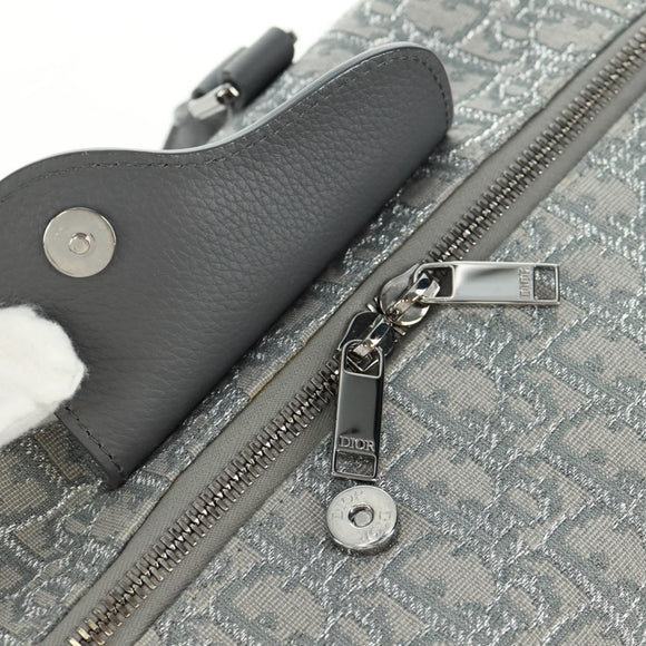 Christian Dior Trotter Canvas Rango 26 Hand Bag 2way Gray Silver Auth BA9637SM