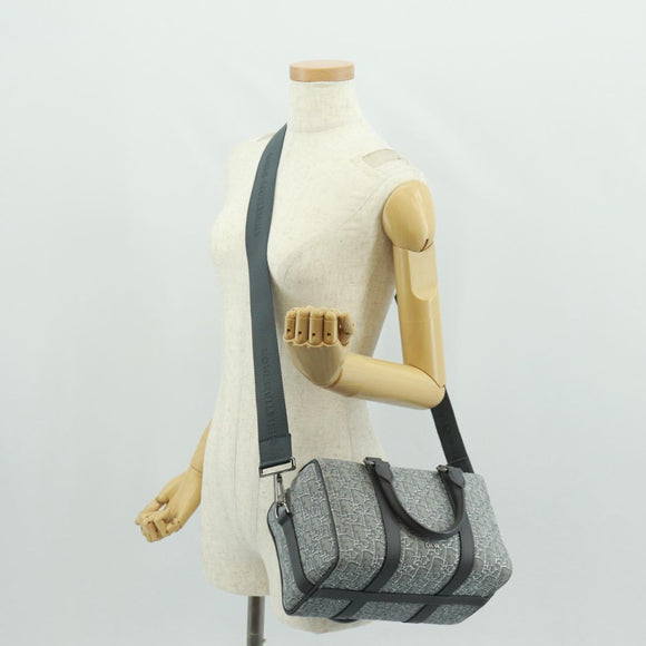 Christian Dior Trotter Canvas Rango 26 Hand Bag 2way Gray Silver Auth BA9637SM