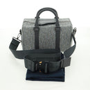 Christian Dior Trotter Canvas Rango 26 Hand Bag 2way Gray Silver Auth BA9637SM-12