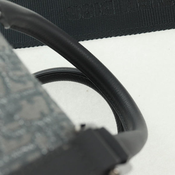 Christian Dior Trotter Canvas Rango 26 Hand Bag 2way Gray Silver Auth BA9637SM