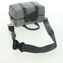 Christian Dior Trotter Canvas Rango 26 Hand Bag 2way Gray Silver Auth BA9637SM-8