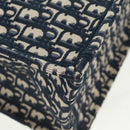 Christian Dior Trotter Canvas Book Tote Large Tote Bag Navy Auth BA9638SAM-9
