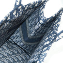 Christian Dior Trotter Canvas Book Tote Large Tote Bag Navy Auth BA9638SAM-21