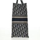 Christian Dior Trotter Canvas Book Tote Large Tote Bag Navy Auth BA9638SAM-3
