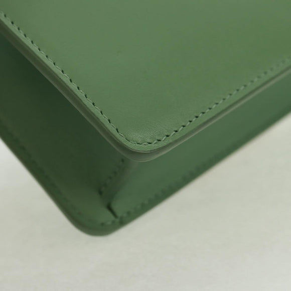 Christian Dior Micro bag 30 Montaigne Bag Leather Gold Green Auth BA9641SAM