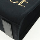VERSACE Hand Bag Canvas 2way Black Gold Auth BA9642SAM-14