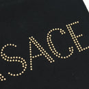 VERSACE Hand Bag Canvas 2way Black Gold Auth BA9642SAM-19