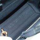 VERSACE Hand Bag Canvas 2way Black Gold Auth BA9642SAM-21