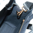 VERSACE Hand Bag Canvas 2way Black Gold Auth BA9642SAM-22