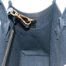 VERSACE Hand Bag Canvas 2way Black Gold Auth BA9642SAM-23