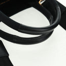 VERSACE Hand Bag Canvas 2way Black Gold Auth BA9642SAM-8