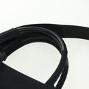 VERSACE Hand Bag Canvas 2way Black Gold Auth BA9642SAM-9