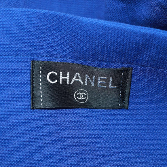 CHANEL Decacoco strandtas handtas stapel blauw CC Auth BA9644SAV