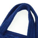 CHANEL Decacoco Beach Bag Hand Bag Pile Blue CC Auth BA9644SAV-8