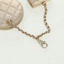 CHANEL Matelasse Air Pods Case 2024 Year Gift Lamb Skin Gold CC Auth BA9648SM-19