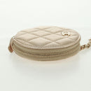 CHANEL Matelasse Air Pods Case 2024 Year Gift Lamb Skin Gold CC Auth BA9648SM-5