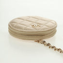 CHANEL Matelasse Air Pods Case 2024 Year Gift Lamb Skin Gold CC Auth BA9648SM-6