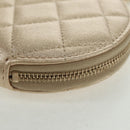 CHANEL Matelasse Air Pods Case 2024 Year Gift Lamb Skin Gold CC Auth BA9648SM-9