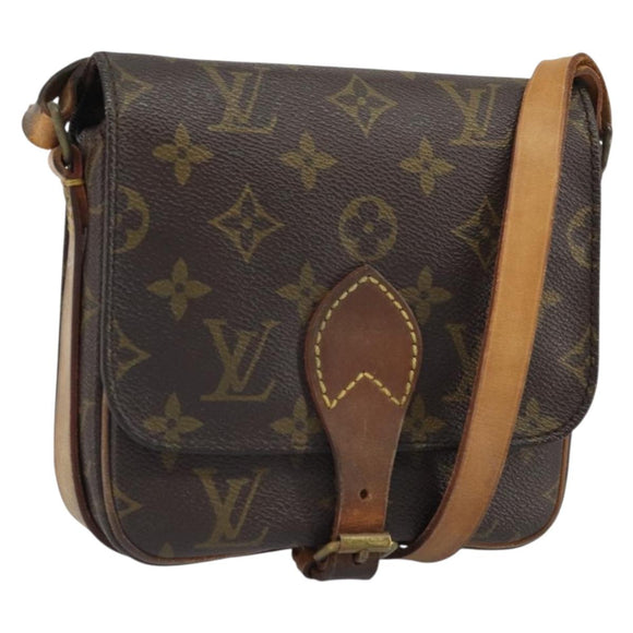 LOUIS VUITTON Monogram Cartouchiere PM Shoulder Bag M51254 LV Auth BA9656