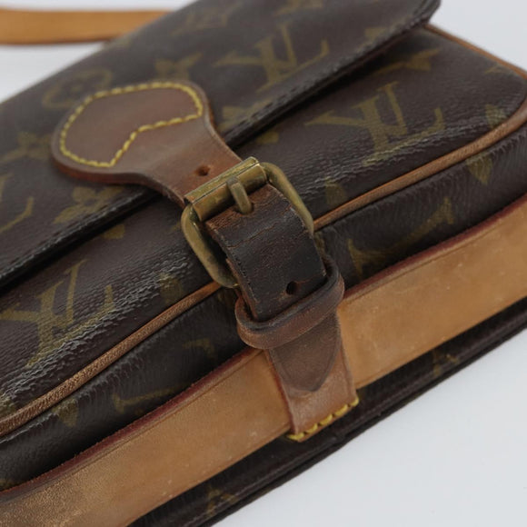 LOUIS VUITTON Monogram Cartouchiere PM Shoulder Bag M51254 LV Auth BA9656