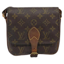 LOUIS VUITTON Monogram Cartouchiere PM Shoulder Bag M51254 LV Auth BA9656-2