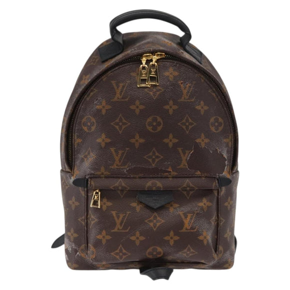LOUIS VUITTON Monogram Palm Springs PM Backpack M44871 LV Auth BA9660