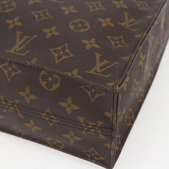 LOUIS VUITTON Monogram Sac Plat Handtas M51140 LV Auth BA9661