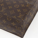 LOUIS VUITTON Monogram Sac Plat Handtas M51140 LV Auth BA9661-15