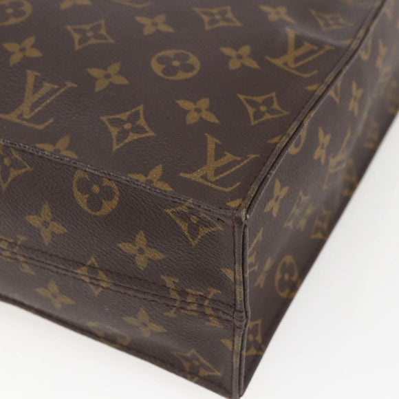 LOUIS VUITTON Monogram Sac Plat Handtas M51140 LV Auth BA9661