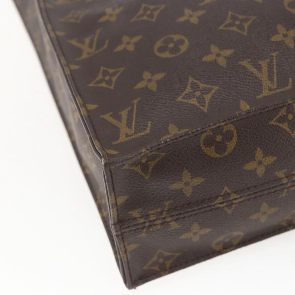 LOUIS VUITTON Monogram Sac Plat Handtas M51140 LV Auth BA9661