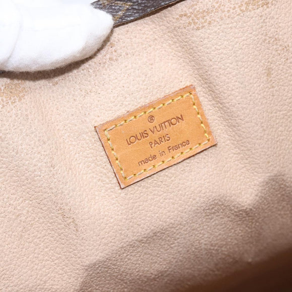 LOUIS VUITTON Monogram Sac Plat Handtas M51140 LV Auth BA9661