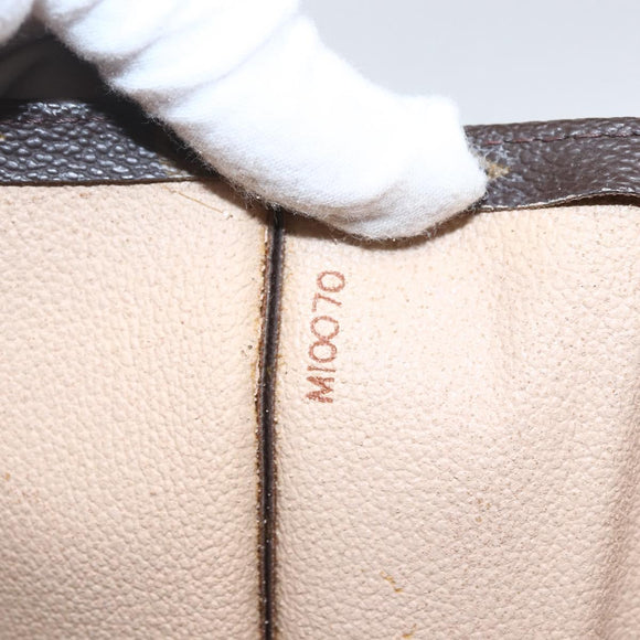 LOUIS VUITTON Monogram Sac Plat Handtas M51140 LV Auth BA9661
