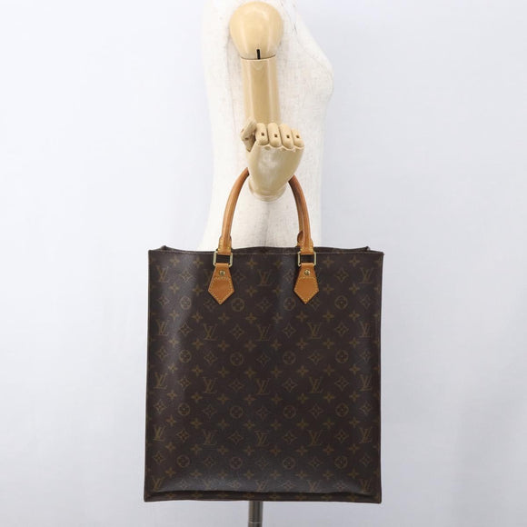 LOUIS VUITTON Monogram Sac Plat Handtas M51140 LV Auth BA9661