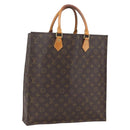 LOUIS VUITTON Monogram Sac Plat Handtas M51140 LV Auth BA9661-1