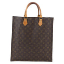 LOUIS VUITTON Monogram Sac Plat Handtas M51140 LV Auth BA9661-13