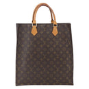 LOUIS VUITTON Monogram Sac Plat Handtas M51140 LV Auth BA9661-2