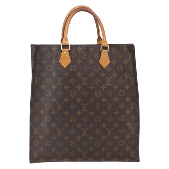 LOUIS VUITTON Monogram Sac Plat Handtas M51140 LV Auth BA9661