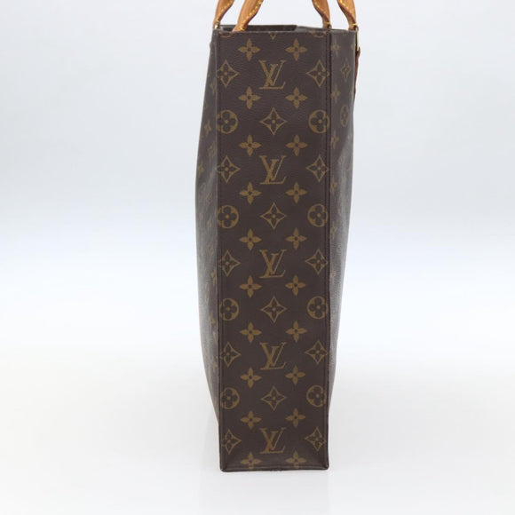 LOUIS VUITTON Monogram Sac Plat Handtas M51140 LV Auth BA9661