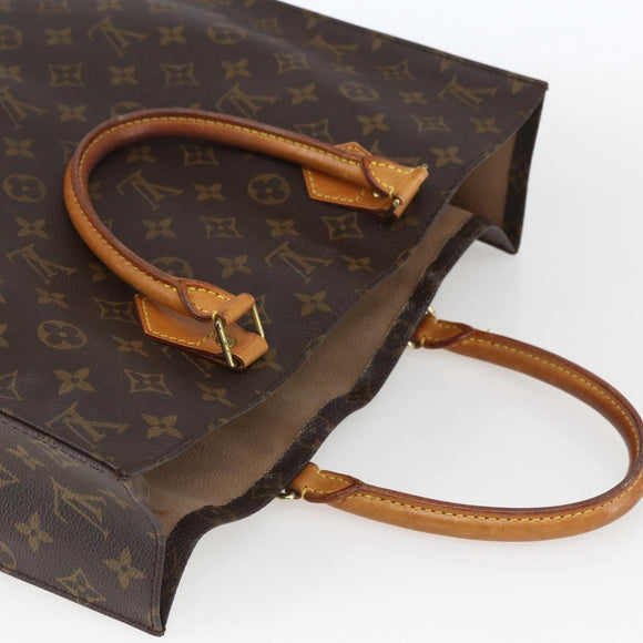 LOUIS VUITTON Monogram Sac Plat Handtas M51140 LV Auth BA9661